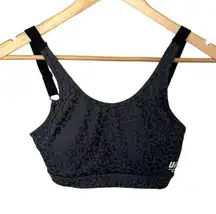 UFC‎ Gym Black and Gray Cheetah Print Adjustable Sports Bra
