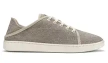 OluKai Pehuea Li Women’s Shoe Sneaker Size 9 Gray / Cream / Tan
