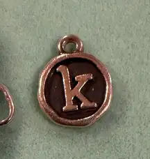 James Avery Sterling Silver Vintage Type Initial Charm “K"