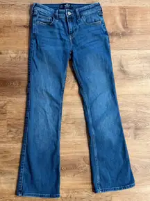 Hollister Dark Blue low-rise boot cut