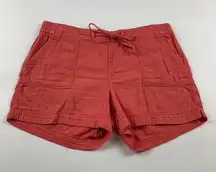 Old Navy Mango Magic Cotton Gauze Pull On Safari Shorts L