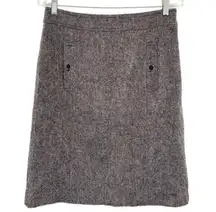 Talbots Shetland Wool Blend A Line Midi Skirt