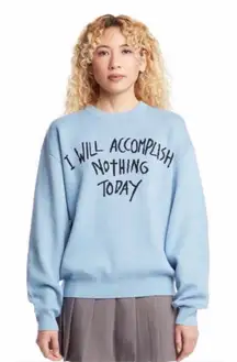 Teddy Fresh - I Will Accomplish Nothing Today Knit Sweater Medium