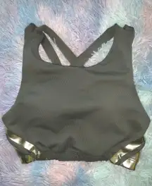 Olive Green Sports Bra