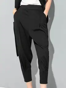 High Waisted Capri Harem Loose Pants Cargo Leggings Treggings Joggers Casual Pants 