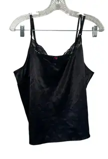 Adore me black Tank top women's size large lace girly‎ y2k lingerie minimal