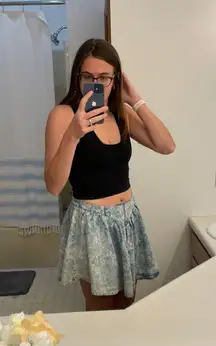 Vintage Short Jean Skirt