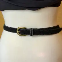 Suede belt