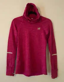 New Balance Fuchsia Purple Hoodie Running Jacket Mockneck Women's size Small