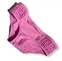 Frankie's Bikinis Crocheted‎ Pink Bikini Bottom
