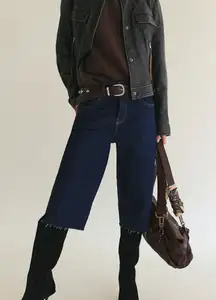 NWT Free People Jam Session Relaxed Capri in Rinse