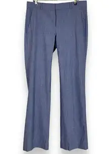 Banana Republic Logan Slacks Wool Blue Straight Leg Trousers Size 4 Pants Women