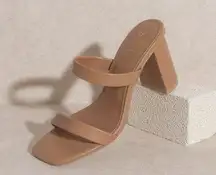 KHLOE MODERN STRAPPY HEEL TAUPE