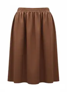 Just For Women Brown Flare Business Casual Work Church Interview Plus Skirt 20W