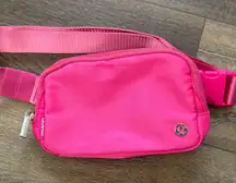 Hot Pink Lululemon Belt Everywhere Bag