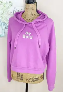 Aeropostale “Be Bold” Cropped Hoodie Purple Berry M