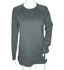 Jeanne Pierre Sweater Womens Small Gray Tunic Casual Preppy Neutral Minimalist‎