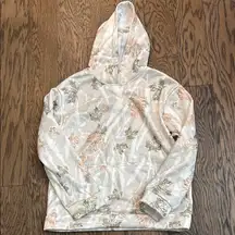 Leaf Patterned Hoodie