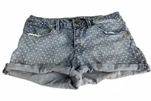 Max Jeans Polka Dot Short Blue Jean Shorts
