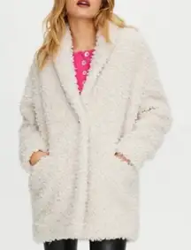 Aritzia Wilfred‎ Free Oracle Sherpa Cocoon Oversized Coat in Bone Size Small