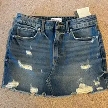 Denim Mini Skirt 