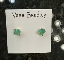 NWT  Green Stone Earrings