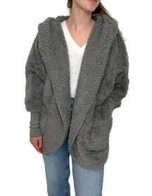 Nordic Beach  Body Wrap furry jacket in Grey Kitten Osfm