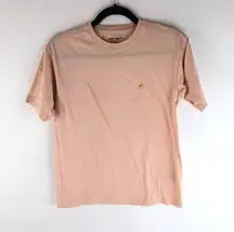 Carhartt Womens Pink Cotton Short Sleeve Crewneck Chasy Casual T-Shirt Size XS
