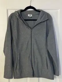 Old Navy Heather Grey Zip-Up Jacket XL