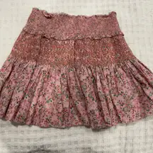 Boutique Floral, Tiered, Ruffle, A-line Mini-Skirt, M - NEW!