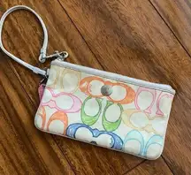 Coach Colorful  wristlet