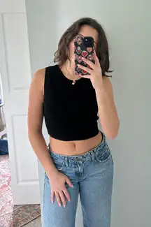 Black Crop Top