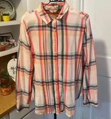 🍑🍑🍑BOGOHO 🍑🍑🍑Plaid  Button Down LS Shirt