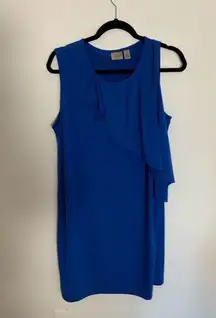 Chico's Easywear by ‎ Blue Ruffle Dress