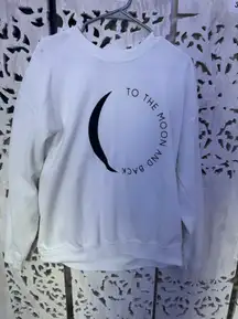 Lash Next Door Oversized Crewneck To The Moon And Back