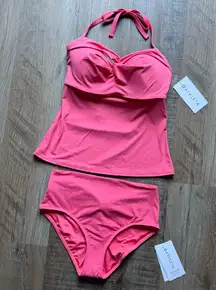 NWT Athleta Coral Hampton Tankini Bikini Swimsuit