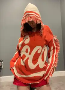 coca cola blanket hoodie 