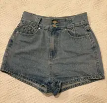 Womens Missguided High Rise Denim Shorts