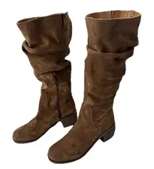Matisse Alicante Chestnut Brown Suede Slouchy Heeled Knew High Boot NEW Size 6.5