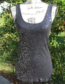 Express Sexy Sequin Sparkle Tank Cami Top Sz Sm