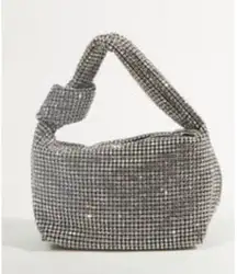 Crystal Rhinestone Knot Shoulder Bag