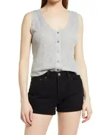 💕MELROSE AND MARKET💕 Button Front Tank Large L NWT