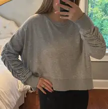 gray crewneck