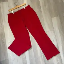 Old Navy Sweatpants mid rise flare womens Red (large) loungewear casual y2k