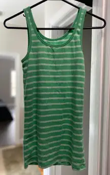 Green Stripped Tank Top