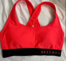 Under Armour Orange Sports Bra Neon