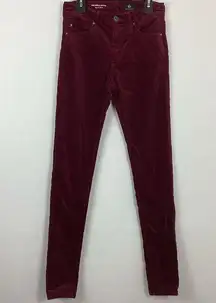 Adriano Goldschmied The Farrah Skinny Velvet Jeans Size 24R
