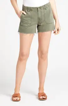 Mayslie Utility Short in Vintage Ivy Green Size 27