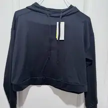 All in Motion Black Cropped Hoodie- size Small