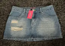 NWT edikted denim mini skirt